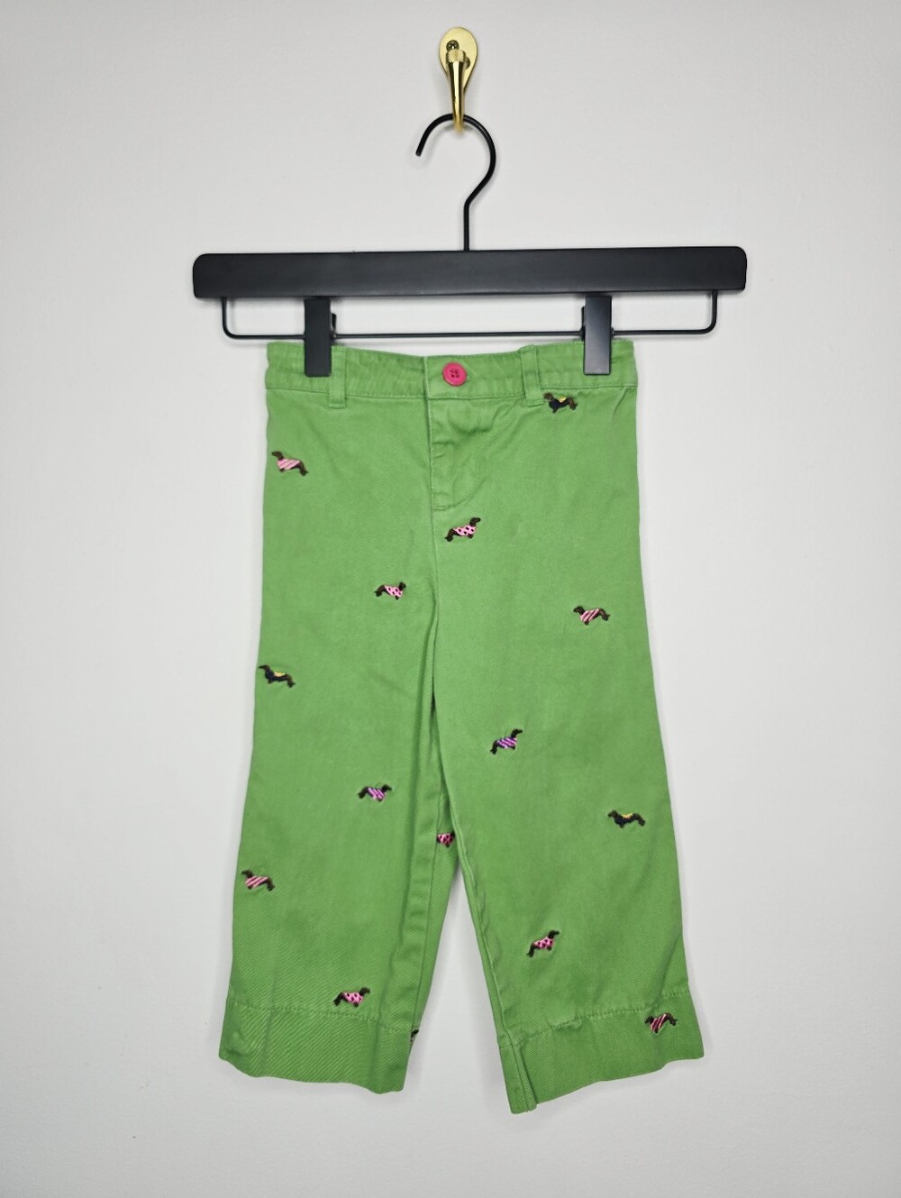 Hartstrings Embroidered Dachshund Pants Size 24 Months
